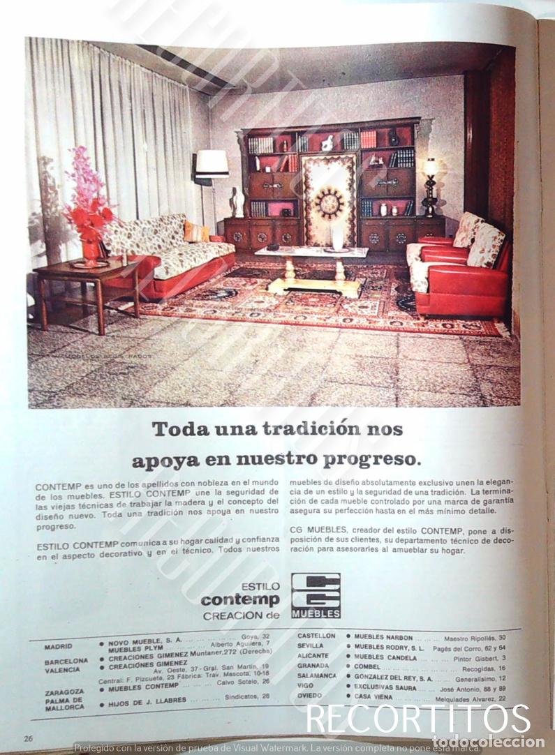 Musique de collection: CONTEMP MUEBLES ARTESANOS ANUNCIO PUBLICIDAD