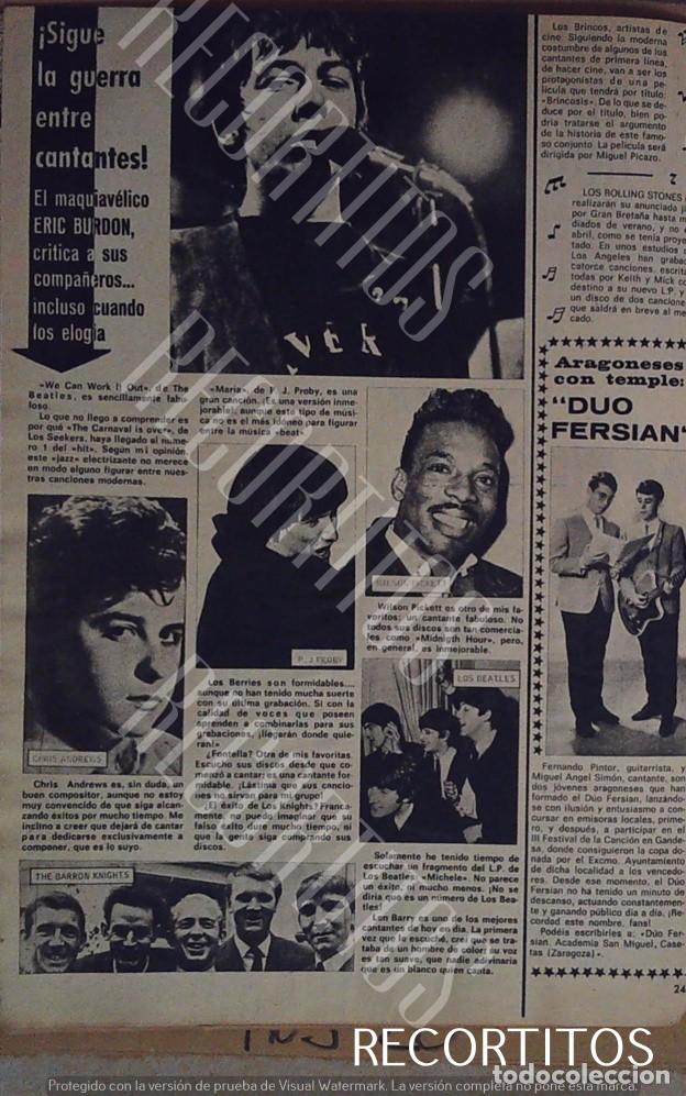 Collectible Music: ERIC BURDON CHRIS ANDREWS LOS BERRIES THE BEATLES LEN BARRY DUO FERSIAN WILSON PICKEET