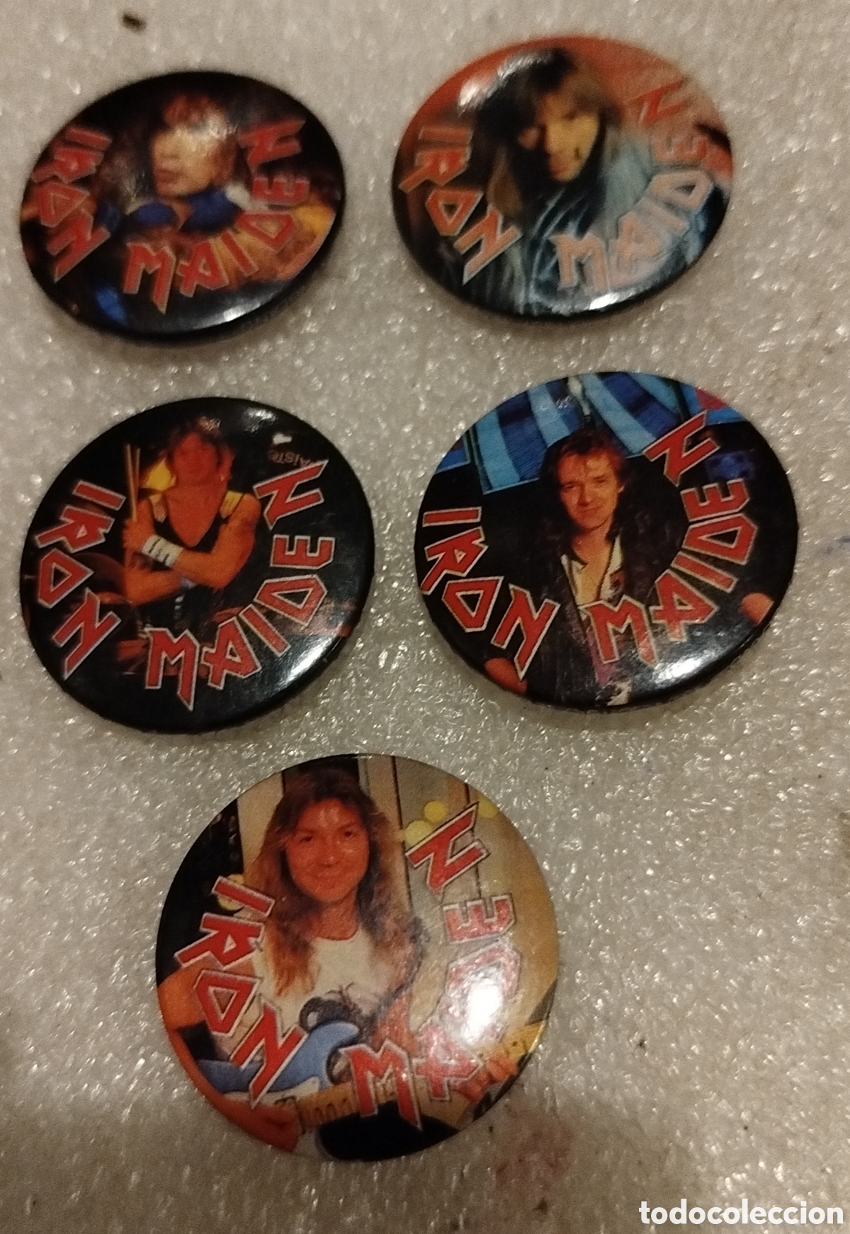 M&uacute;sica de colecci&oacute;n: 5 chapas / pin Iron Maiden - Foto 1