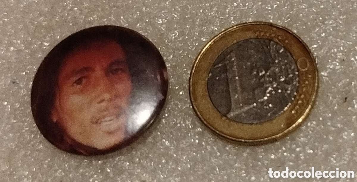 M&uacute;sica de colecci&oacute;n: Chapa / pin Bob Marley - Foto 2