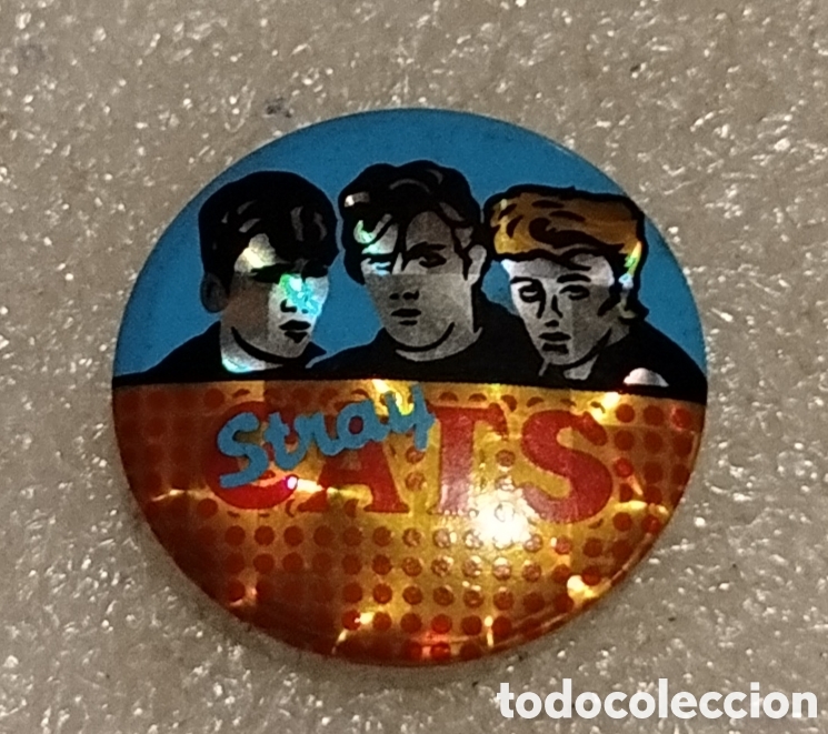 M&uacute;sica de colecci&oacute;n: Chapa / pin Stray Cats - Foto 1