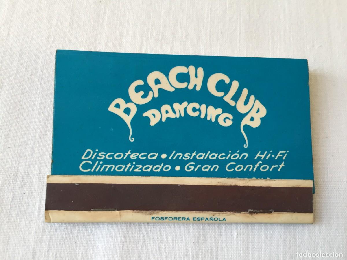 M&uacute;sica de colecci&oacute;n: ANTIGUA CAJA DE CERILLAS A&Ntilde;OS 60/70 DISCOTECA BEACH CLUB - BENICASSIM
