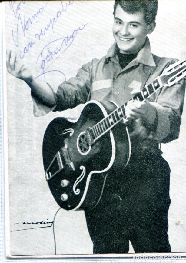 Musique de collection: postal publicitaria promocional . con aut&oacute;grafo