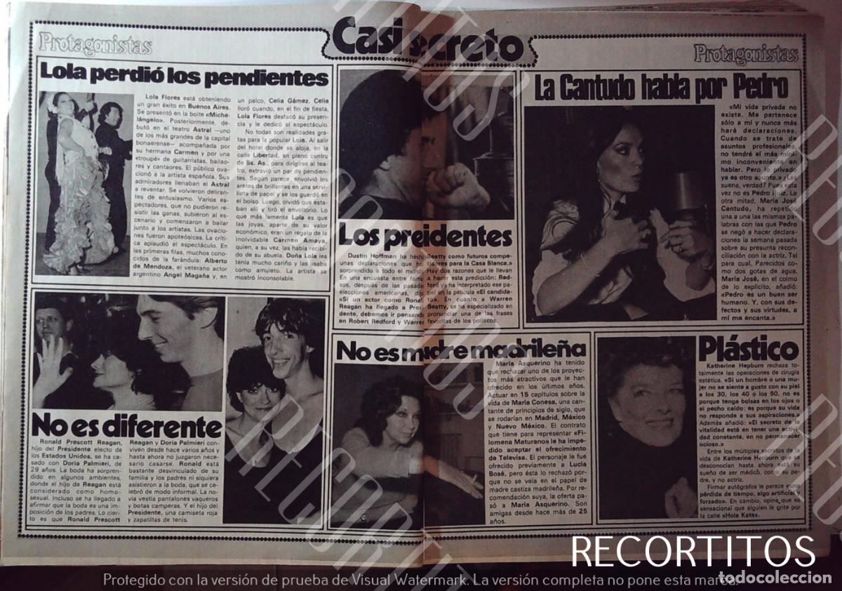 M&uacute;sica de colecci&oacute;n: LOLA FLORES MARIA JOSE CANTUDO DUSTIN HOFFMAN MARIA ASQUERINO KATHARINE HEPBURN