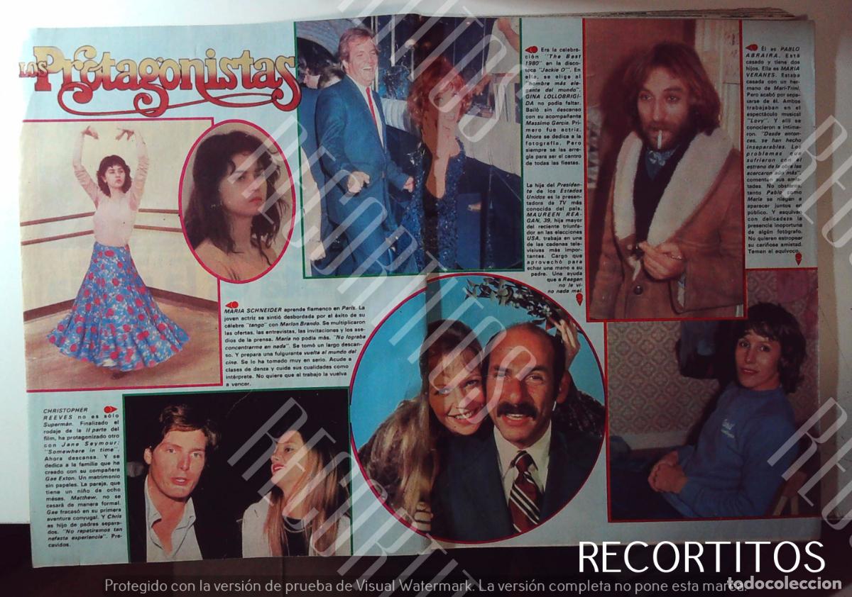 M&uacute;sica de colecci&oacute;n: PABLO ABRAIRA CRISTOPHER REEVES MARIA SCHNEIDER GINA LOLLOBRIGIDA MAUREEN REAGAN MARIA VERANES