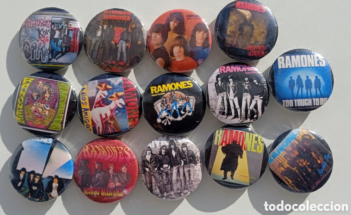 Collectible Music: Ramones lote discos LP portadas chapas