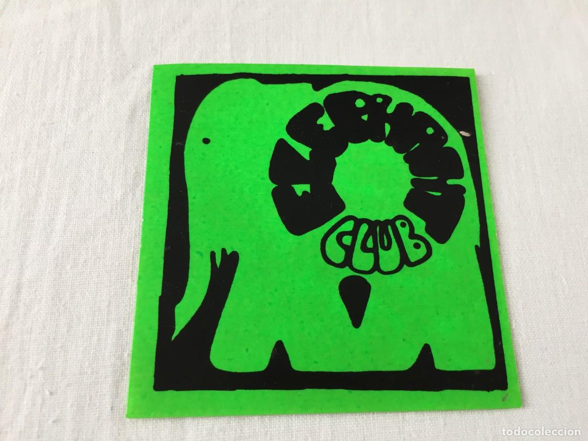 Musique de collection: Pegatina adhesivo pub discoteca elephant club a&ntilde;os 70