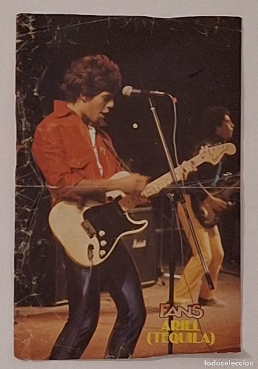 M&uacute;sica de colecci&oacute;n: P&Oacute;STER EXTRA&Iacute;DO DE LA REVISTA MUSICAL FANS: ARIEL ROT DEL GRUPO TEQUILA (MEDIDAS: 42 X 27,5 CM.)