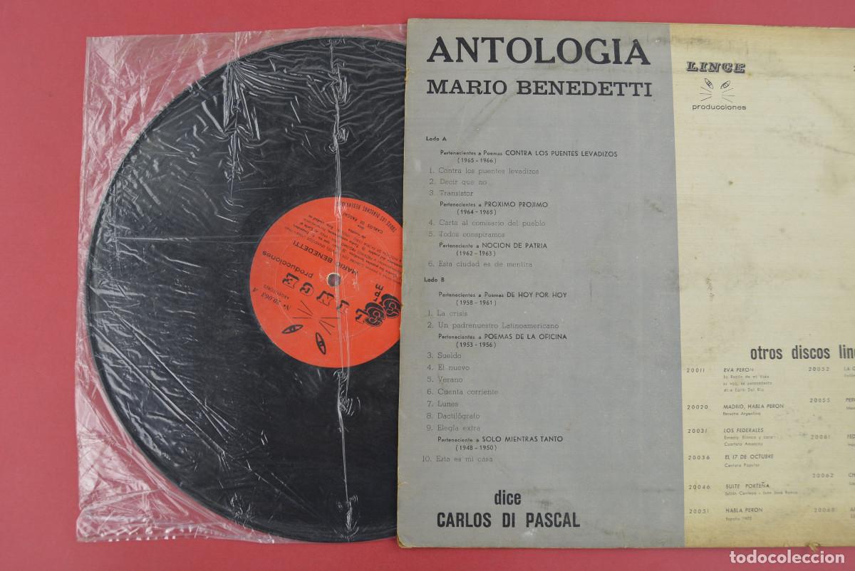 M&uacute;sica de colecci&oacute;n: ANTOLOG&Iacute;A MARIO BENEDETTI. LP. - Foto 3