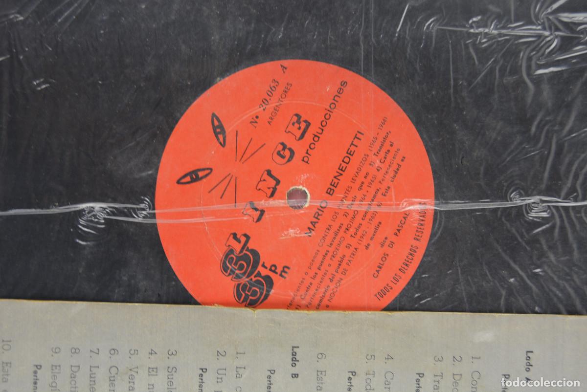 M&uacute;sica de colecci&oacute;n: ANTOLOG&Iacute;A MARIO BENEDETTI. LP. - Foto 4