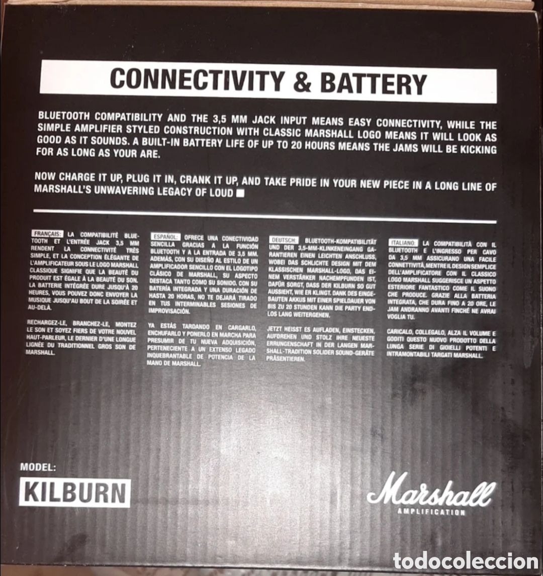 M&uacute;sica de colecci&oacute;n: Altavoz Marshall, modelo kirburm - Foto 5