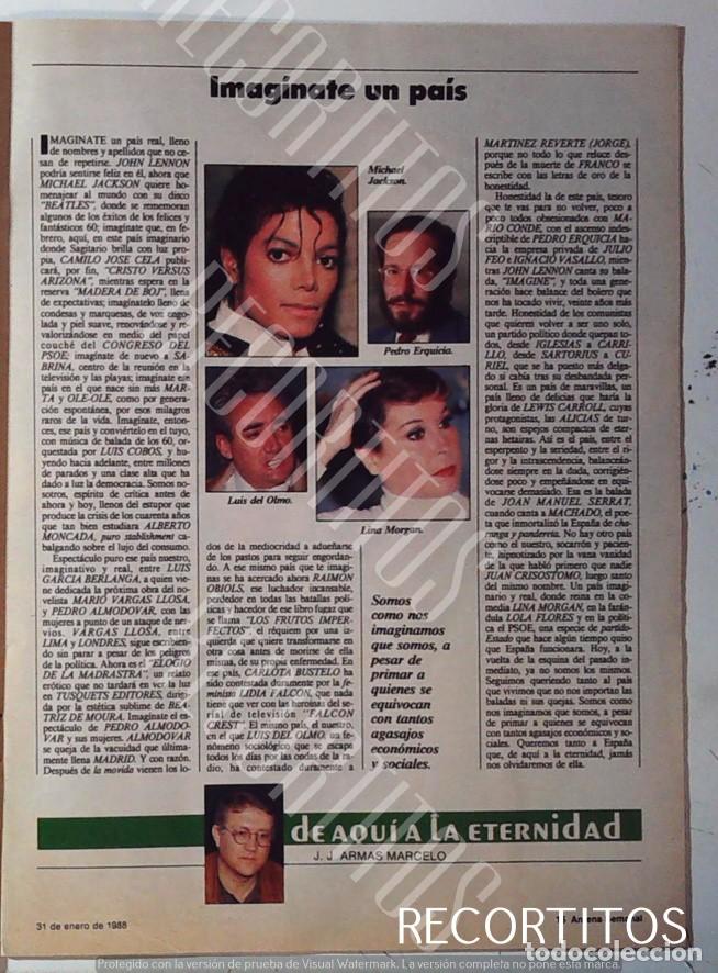 M&uacute;sica de colecci&oacute;n: LINA MORGAN LUIS DEL OLMO MICHAEL JACKSON - Foto 1