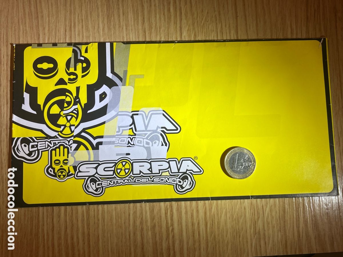 Collectible Music: Sobre SCORPIA CENTRAL DEL SONIDO. Discoteca Odena - Igualada. Sin nombre. Sin circular