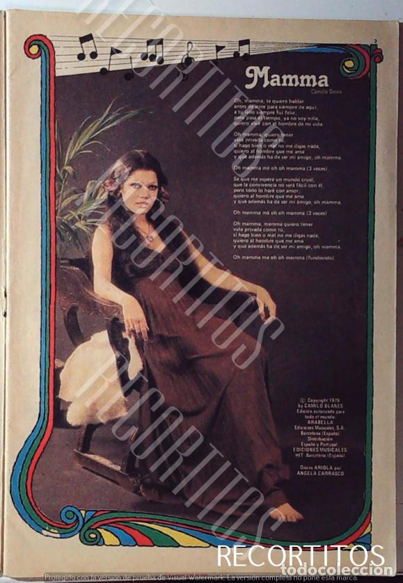 M&uacute;sica de colecci&oacute;n: ANGEL CARRASCO MAMMA LA LETRA - Foto 1