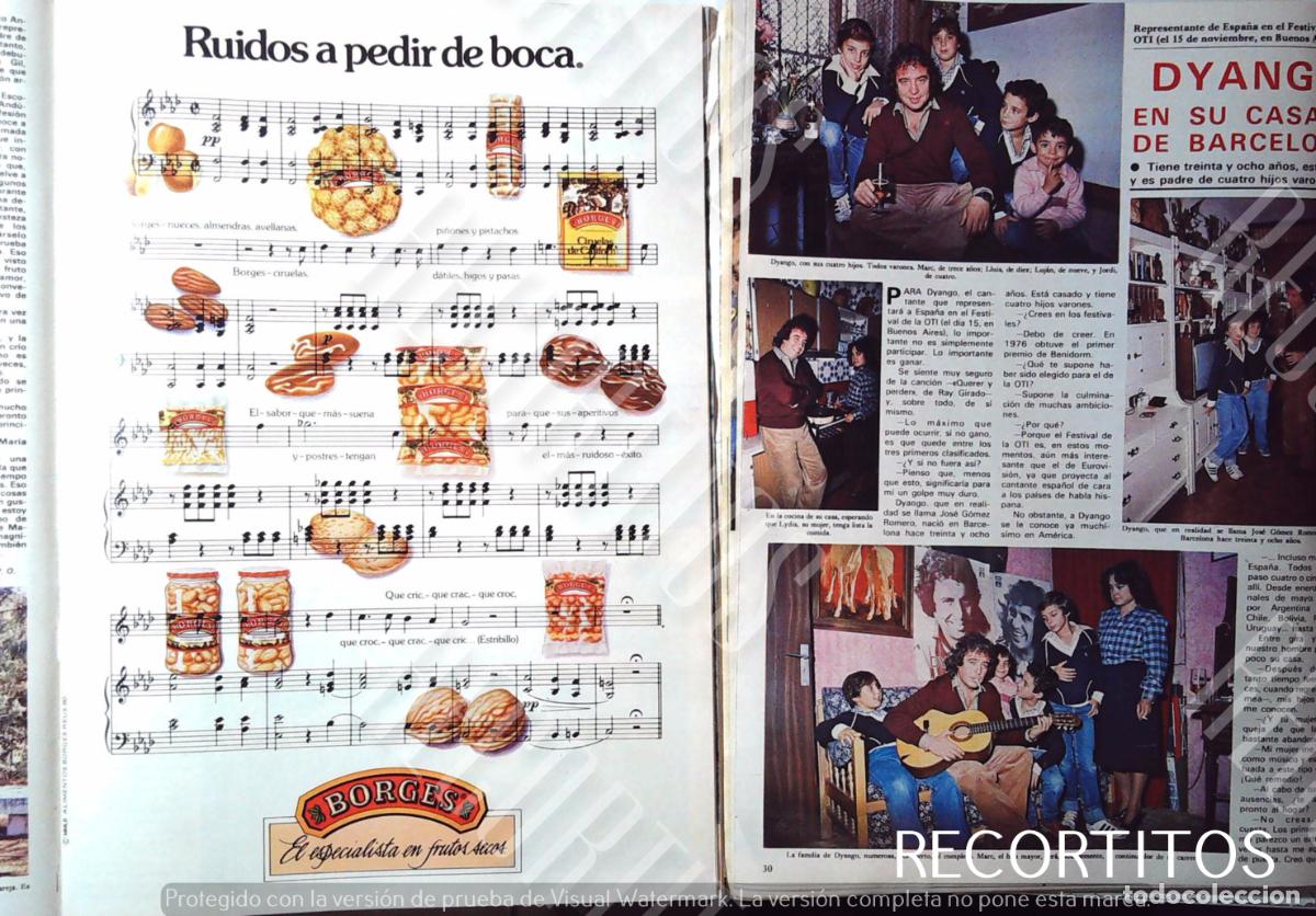 M&uacute;sica de colecci&oacute;n: BORGES NUECES ANUNCIO PUBLICIDAD DYANGO - Foto 1