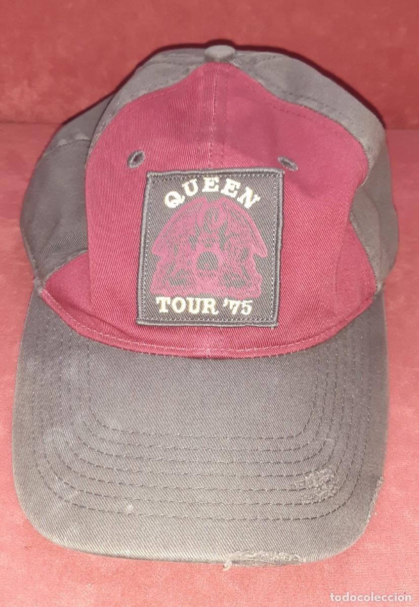 M&uacute;sica de colecci&oacute;n: Gorra de QUEEN - tour 1975- vintage - Foto 1