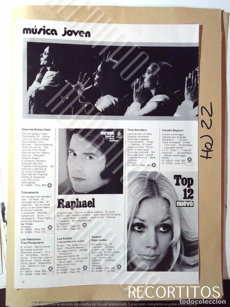 M&uacute;sica de colecci&oacute;n: maria dolores pradera raphael - Foto 1