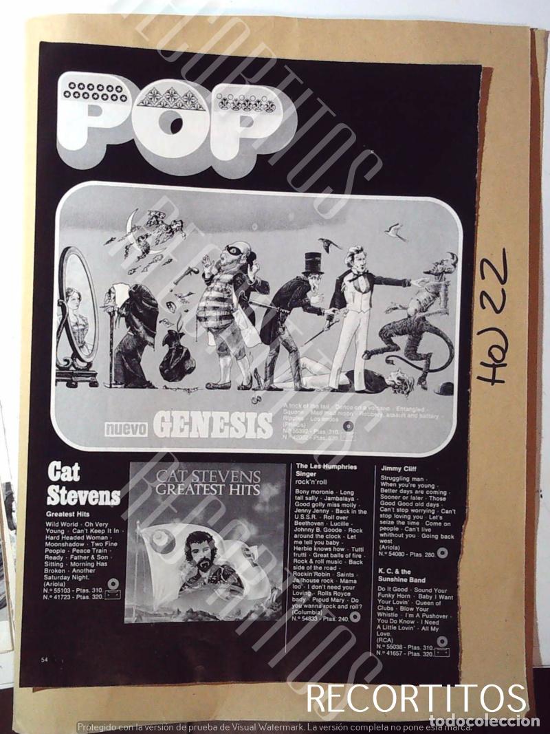 M&uacute;sica de colecci&oacute;n: cat stevens genesis great hits - Foto 1