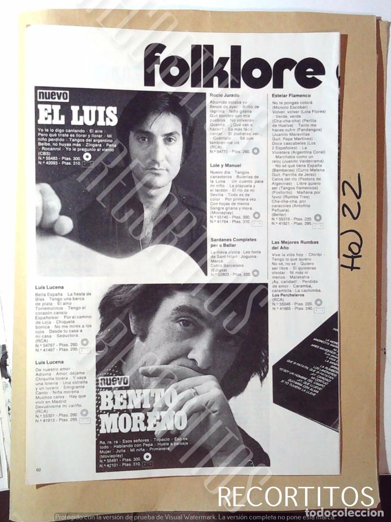 M&uacute;sica de colecci&oacute;n: el luis benito moreno - Foto 1