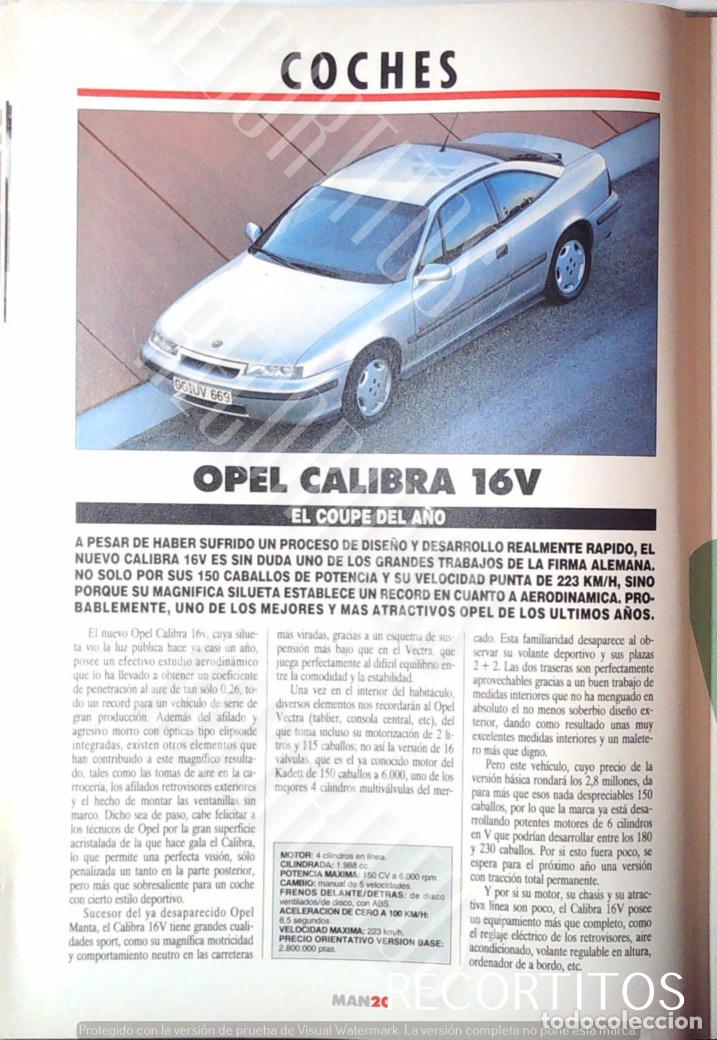 M&uacute;sica de colecci&oacute;n: OPEL CALIBRA 16V AUTO MOTOR - Foto 1