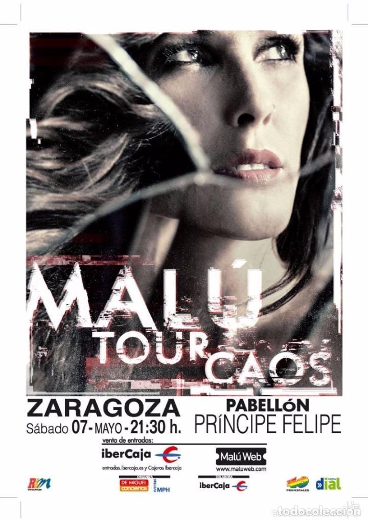 M&uacute;sica de colecci&oacute;n: CARTEL DE MALU - ZARAGOZA - 2016 - Foto 1