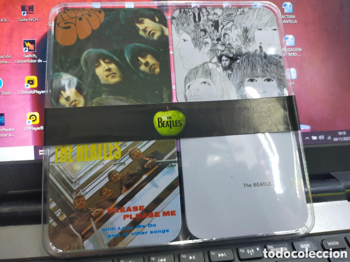 M&uacute;sica de colecci&oacute;n: 4 Posavasos beatles precintado - Foto 1