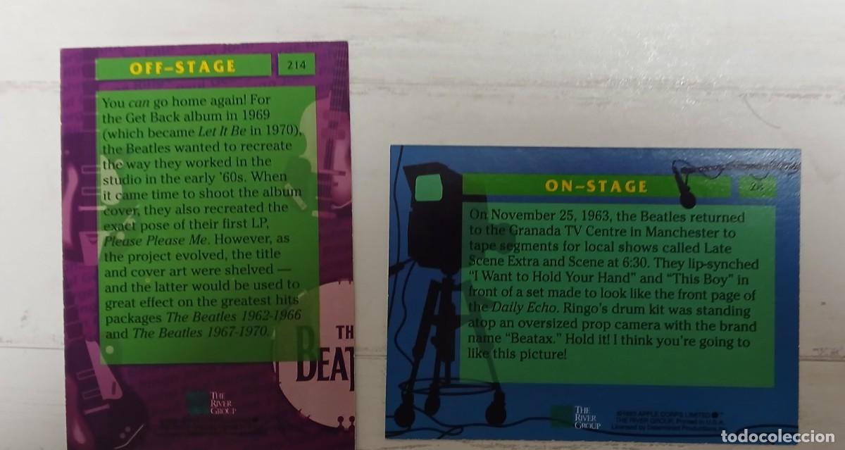 M&uacute;sica de colecci&oacute;n: Lote de 4 cromos sobre los Beatles - Foto 4