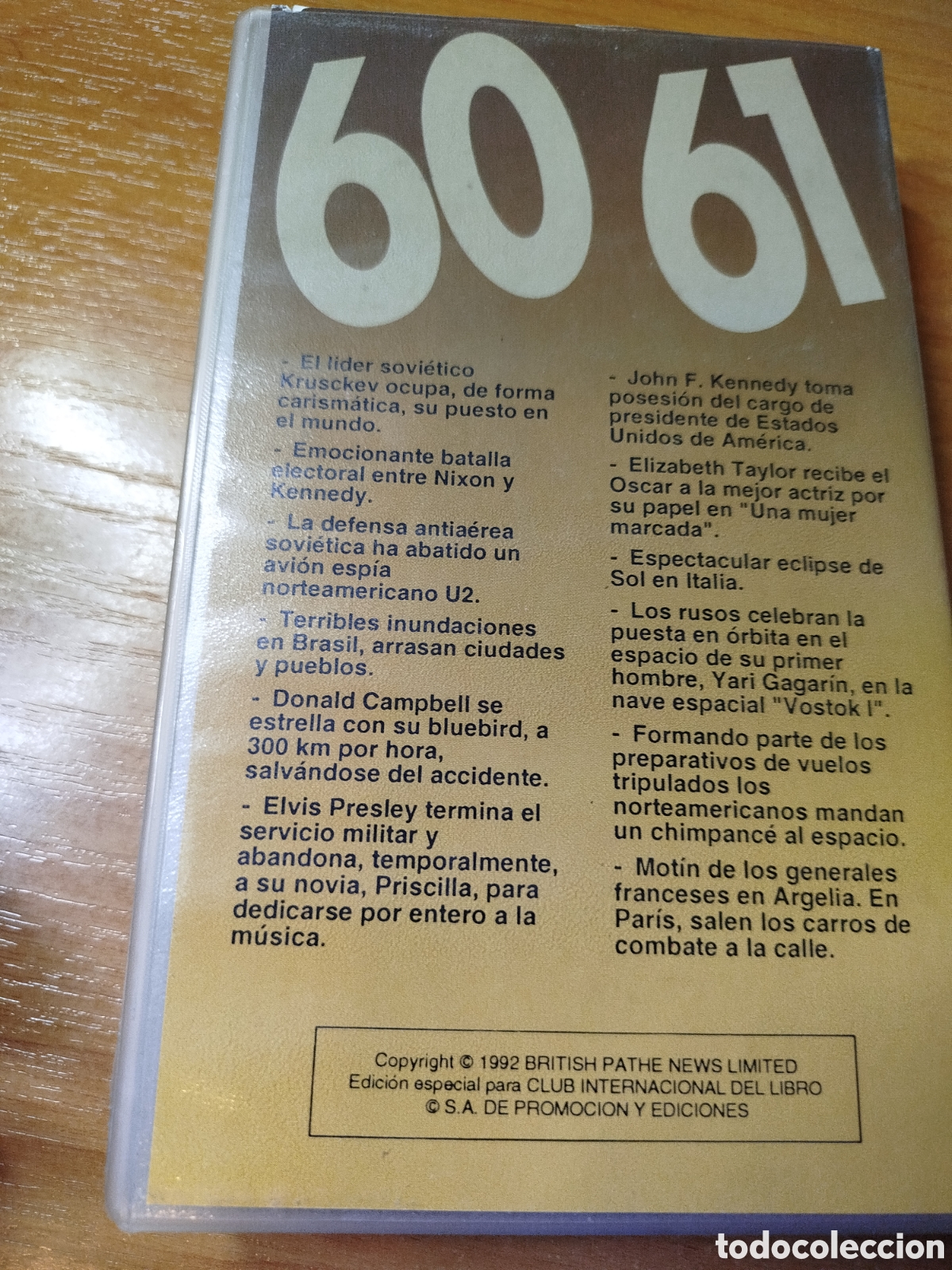 M&uacute;sica de colecci&oacute;n: 60 61 una d&eacute;cada para recordar. La d&eacute;cada de los 60. Vhs - Foto 2
