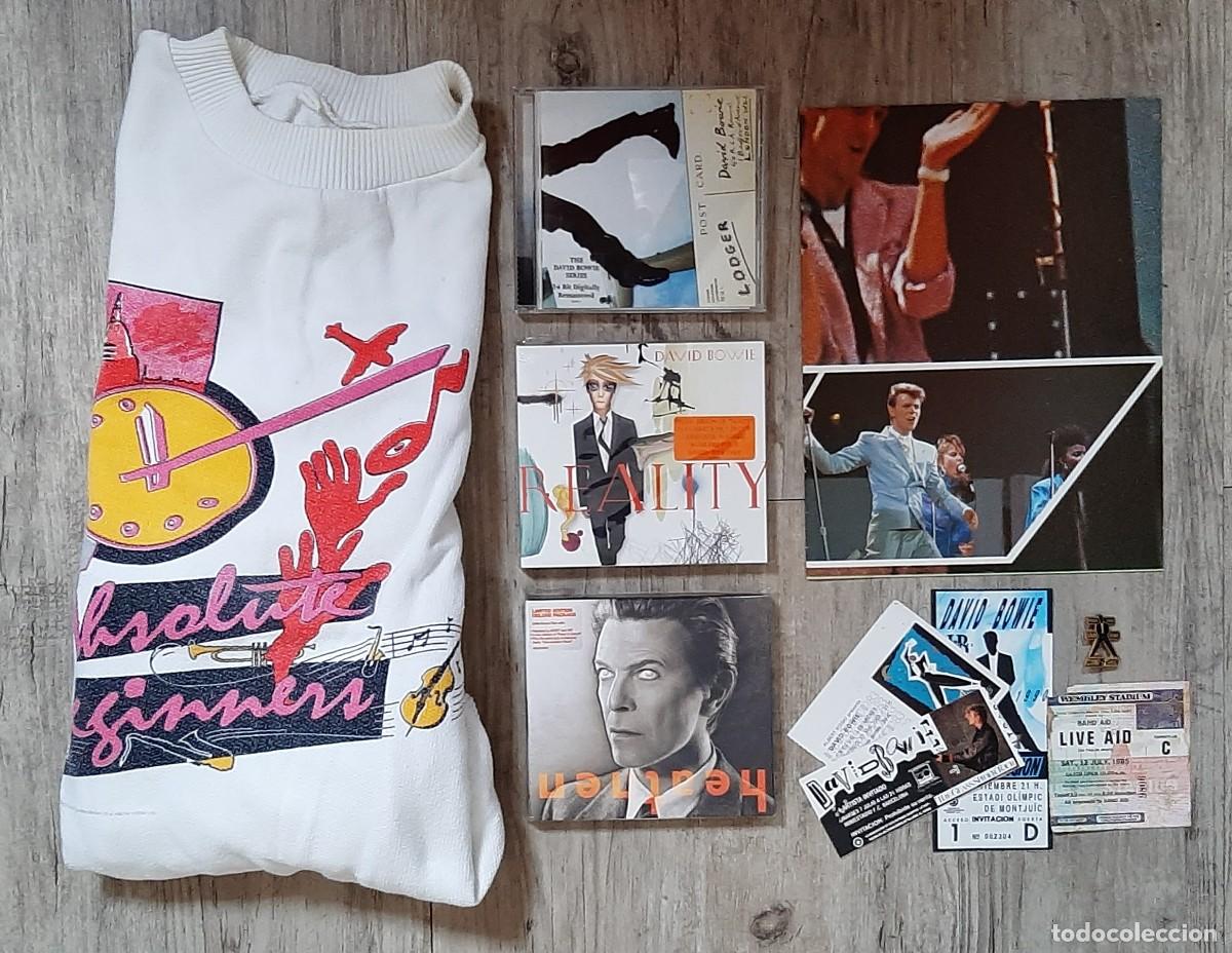 M&uacute;sica de colecci&oacute;n: DAVID BOWIE &ndash; TICKET / PIN / CD / SUDADERA / PROGRAMA - COLLECTOR&rsquo;S PACK. - Foto 1