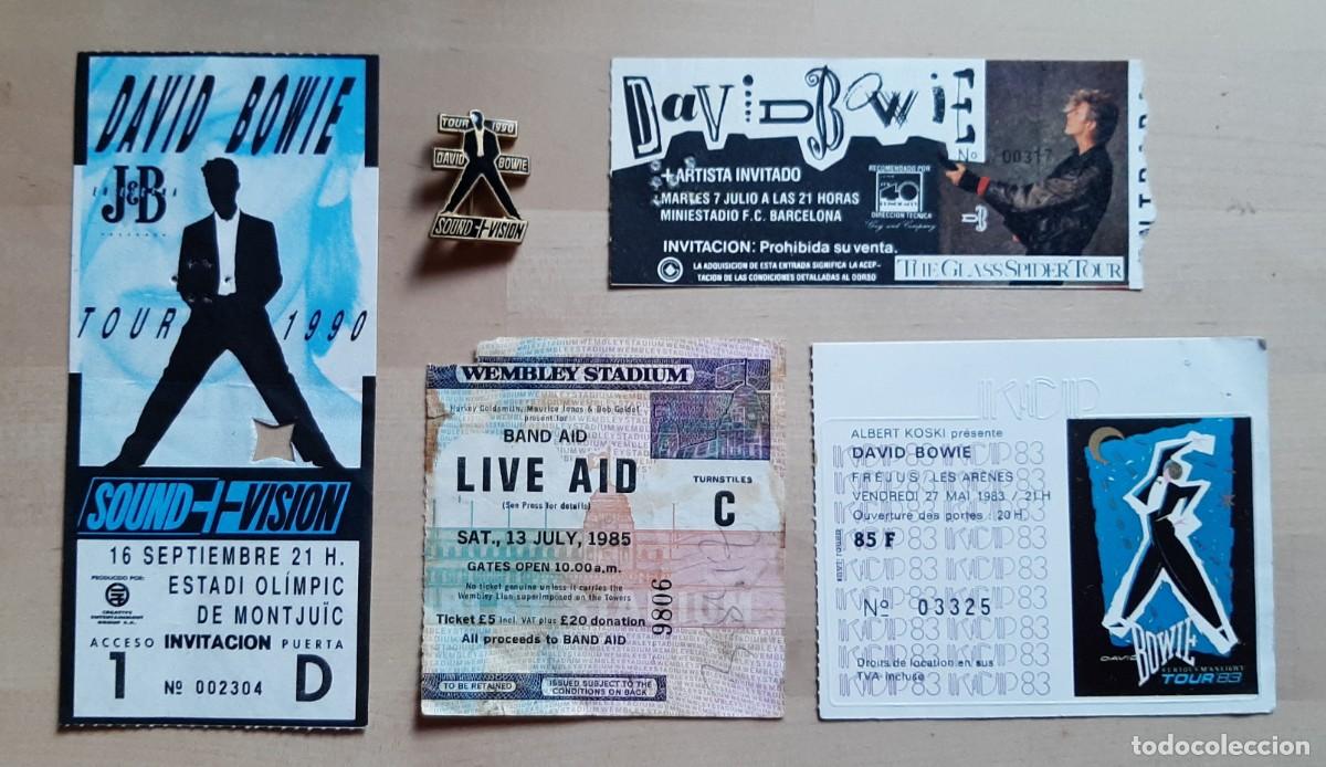 M&uacute;sica de colecci&oacute;n: DAVID BOWIE &ndash; TICKET / PIN / CD / SUDADERA / PROGRAMA - COLLECTOR&rsquo;S PACK. - Foto 2