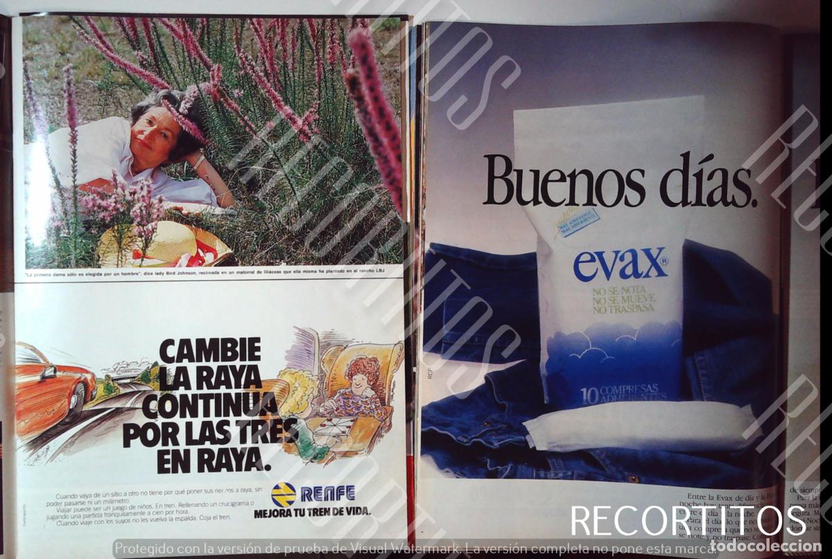 M&uacute;sica de colecci&oacute;n: RENFE EVAX COMPRESAS ANUNCIO PUBLICIDAD - Foto 1