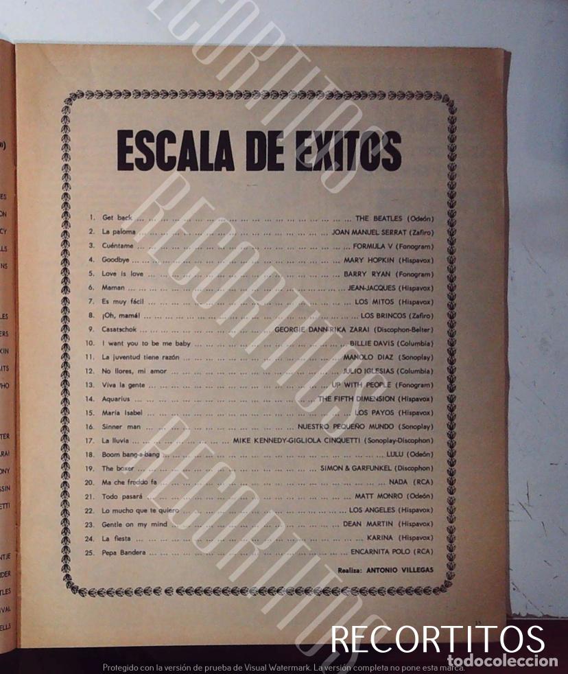 M&uacute;sica de colecci&oacute;n: ESCALA DE EXITOS THE BEATLES SERRAT LOS BRINCOS FORMULA V - Foto 1