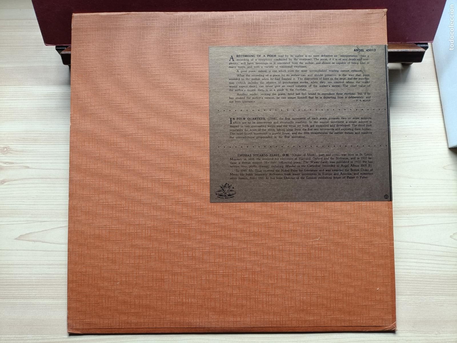 M&uacute;sica de colecci&oacute;n: Four Quartets. Eliot. - Foto 5