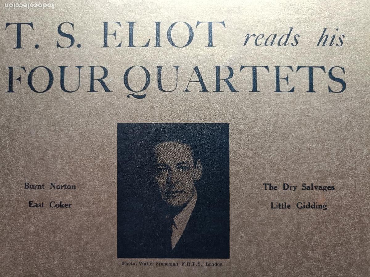 M&uacute;sica de colecci&oacute;n: Four Quartets. Eliot. - Foto 1