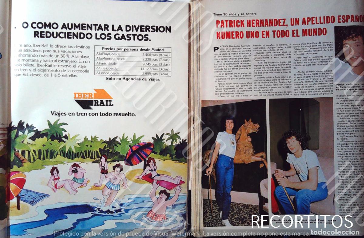 M&uacute;sica de colecci&oacute;n: PATRICK HERNANDEZ IBER RAIL - Foto 1