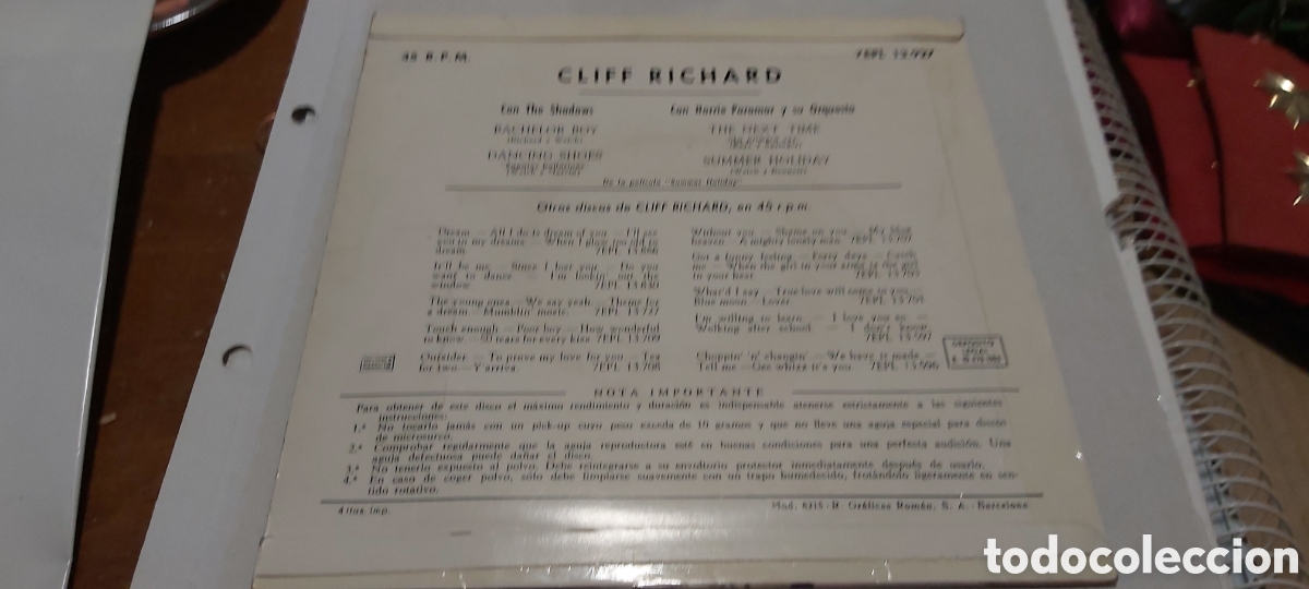 M&uacute;sica de colecci&oacute;n: CARATULA. CLIFF RICHARD - Foto 2