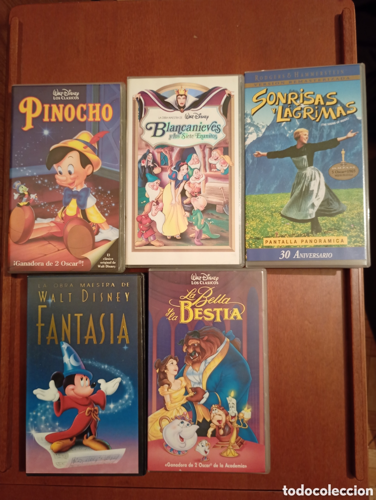 M&uacute;sica de colecci&oacute;n: Lote de 5 cintas VHS Disney - Foto 1