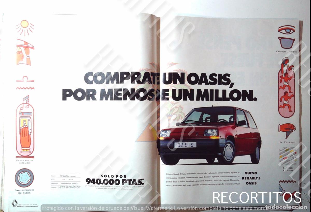 M&uacute;sica de colecci&oacute;n: RENAULT OASIS ANUNCIO PUBLICIDAD - Foto 1