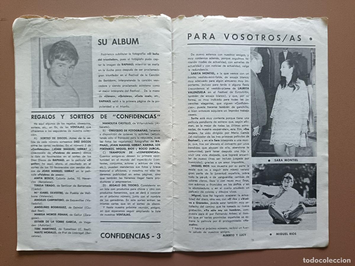M&uacute;sica de colecci&oacute;n: RAPHAEL- CONFIDENCIAS - ED. ALAS - Foto 8
