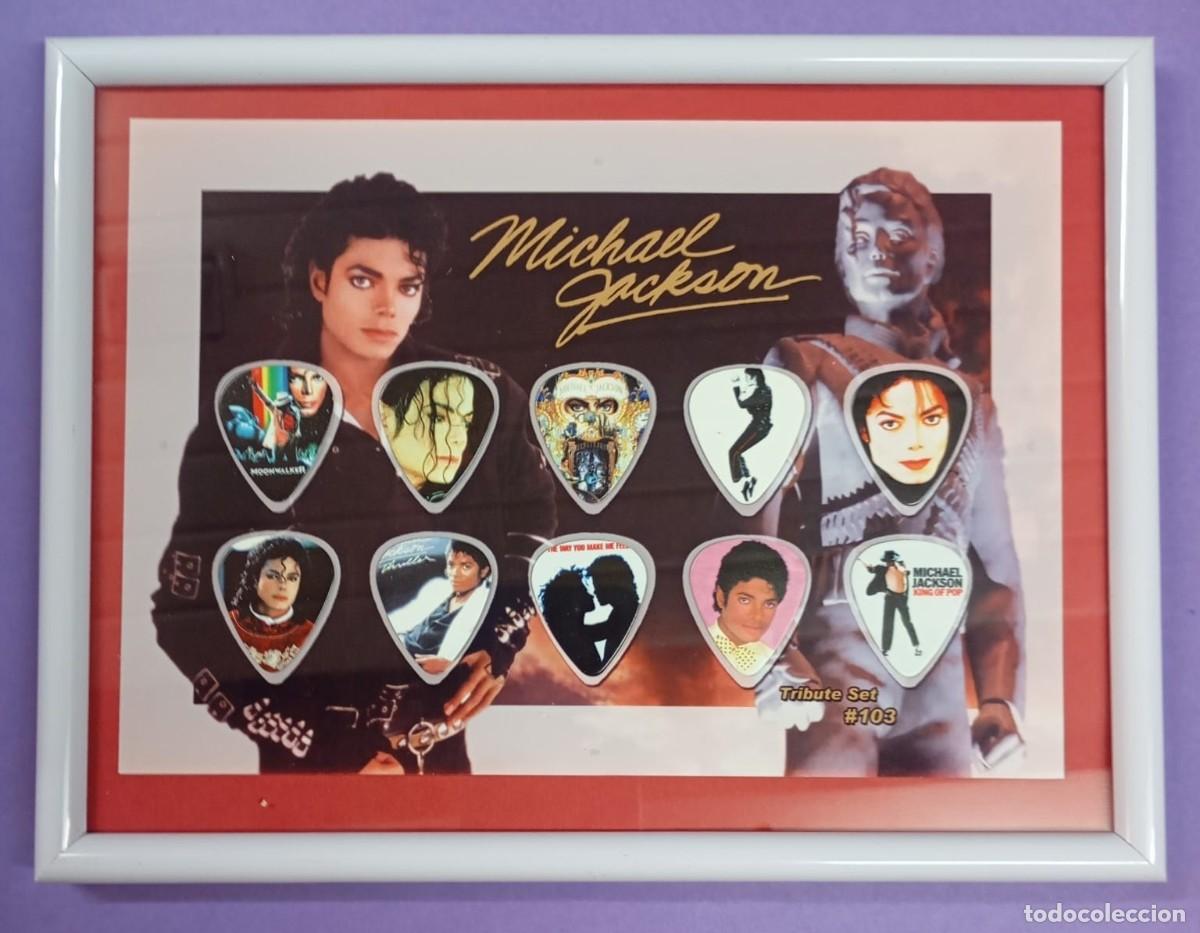 M&uacute;sica de colecci&oacute;n: Michael Jackson - Cuadro con 10 p&uacute;as, numerado - Foto 1