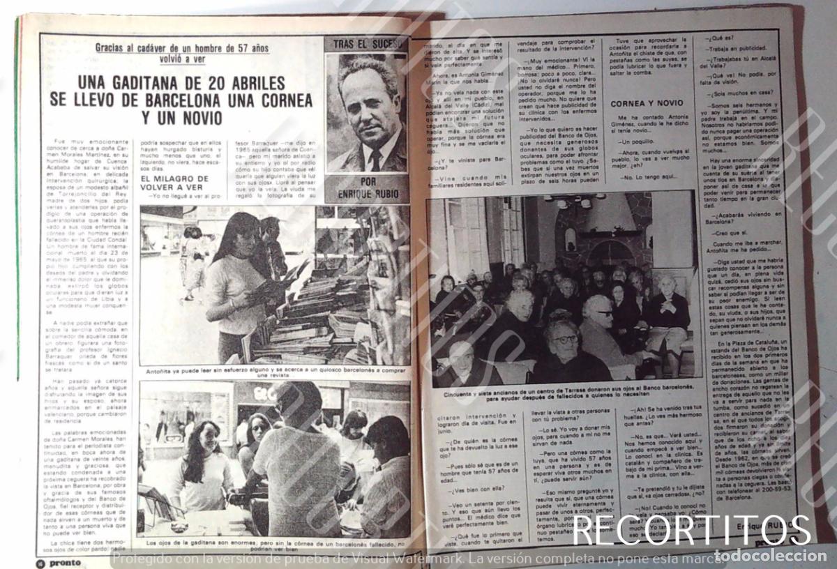 M&uacute;sica de colecci&oacute;n: MILAGRO EN BARCELONA TRANSPLANTE DE CORNEA