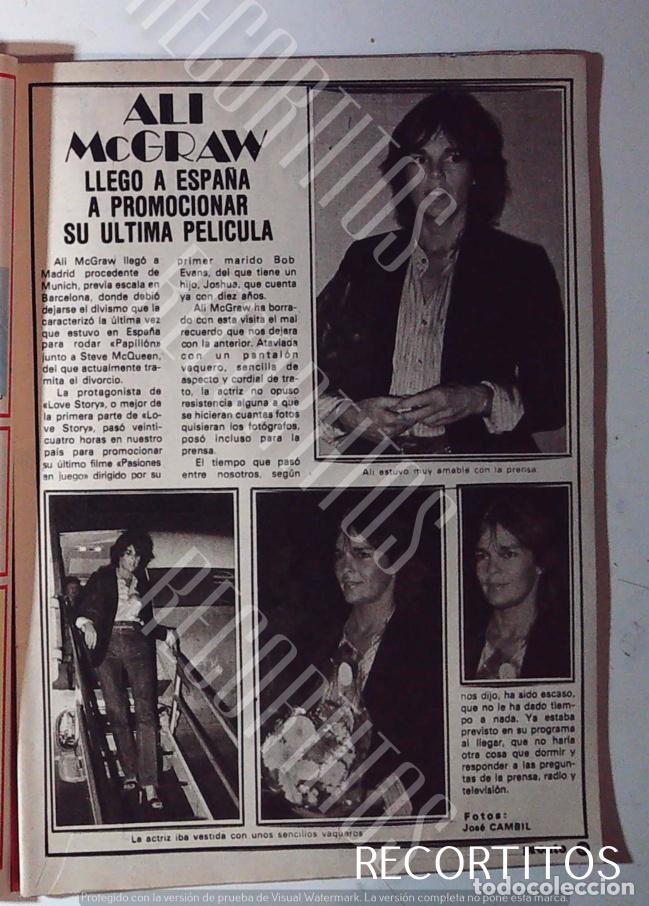 M&uacute;sica de colecci&oacute;n: ALI MCGRAW MACGRAW EN ESPA&Ntilde;A - Foto 1