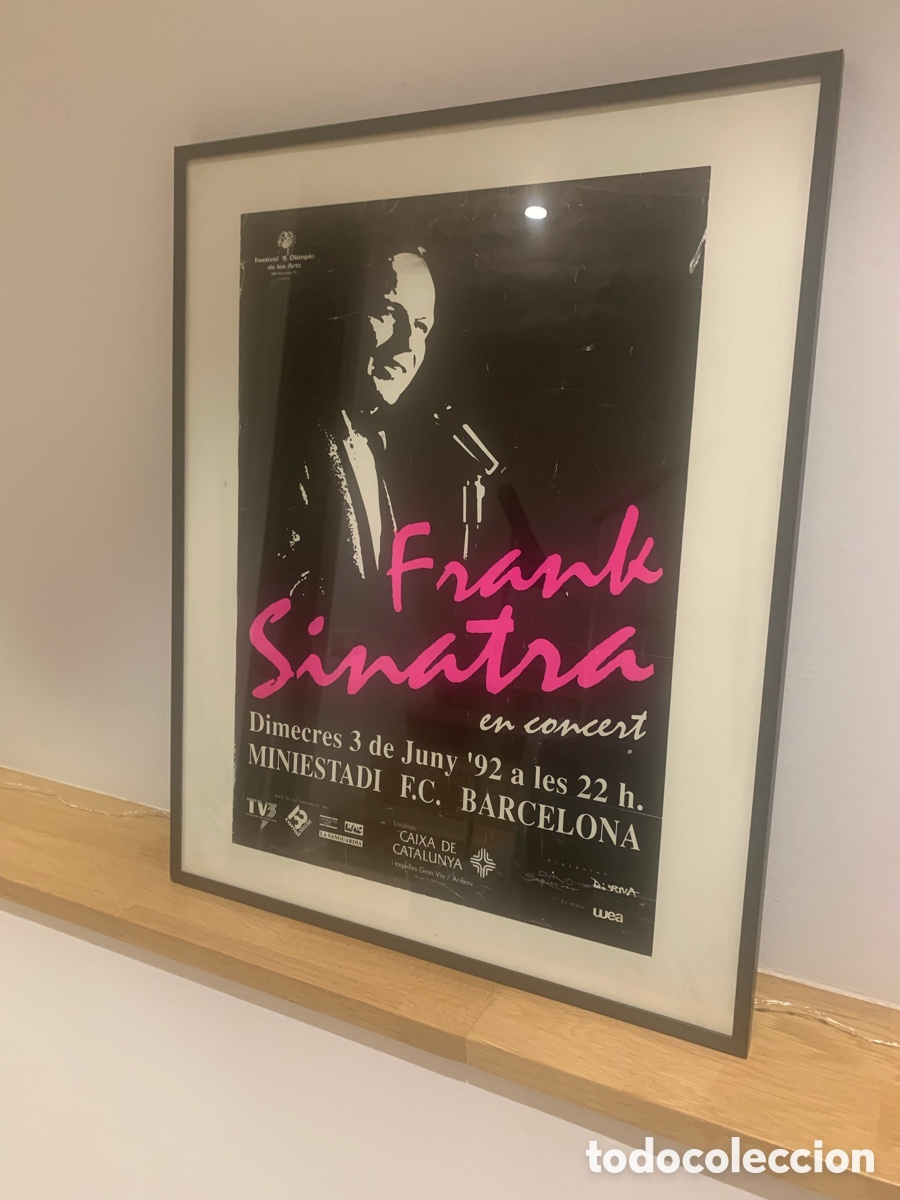 M&uacute;sica de colecci&oacute;n: Cartel Concierto Frank Sinatra Barcelona 1992