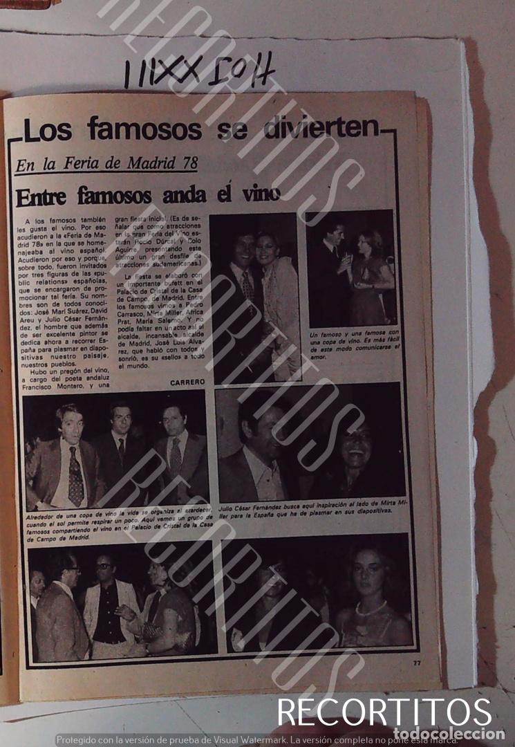 M&uacute;sica de colecci&oacute;n: FERI ADE VINO DE MADRID 1978 JULIO CESAR FERNANDEZ PEDRO CARRASCO ROCIO JURDO