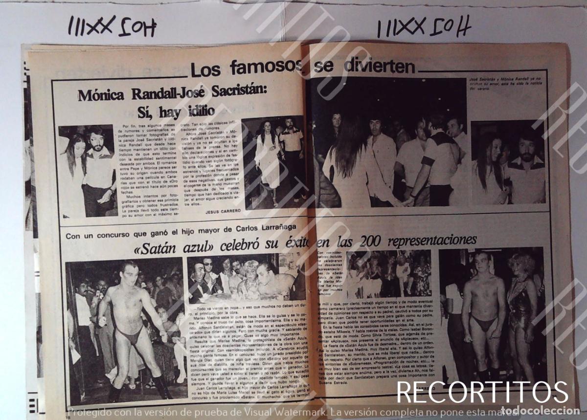 M&uacute;sica de colecci&oacute;n: SATAN AZUL CARLOS LARRA&Ntilde;AGA MARISA MEDINA TRIASLASOS MONICA RANDALL JOSE SACRISTAN PEPE