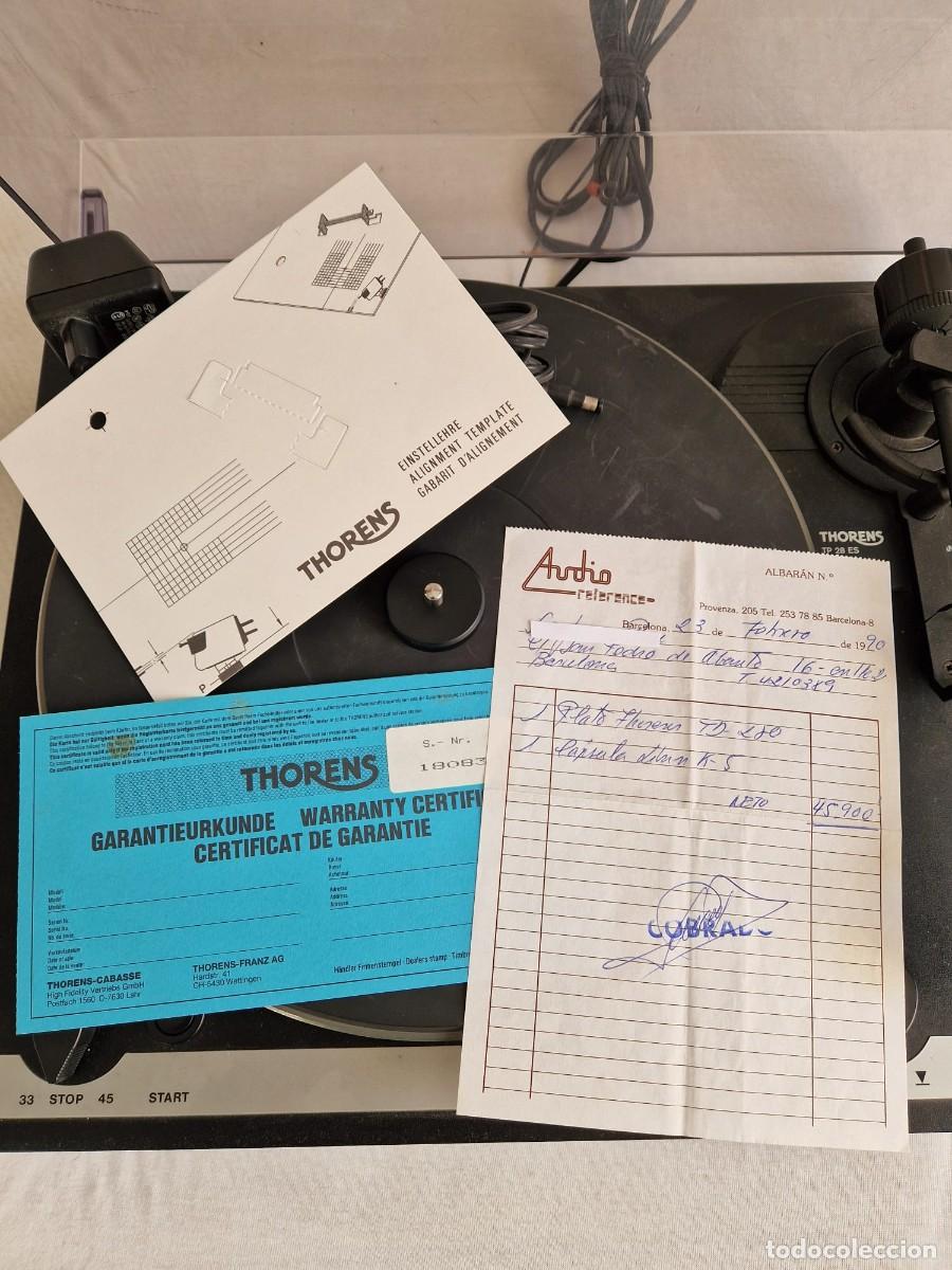 M&uacute;sica de colecci&oacute;n: PLATO TOCADISCOS THORENS TD 280 - Foto 3