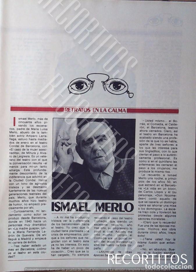 Collectible Music: teatro ismael merlo entrevista