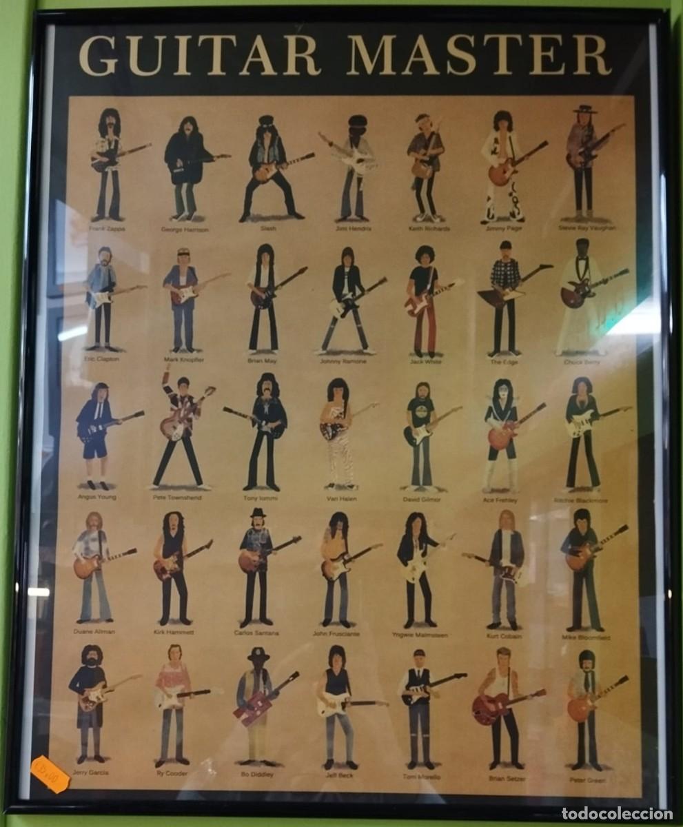 Collectible Music: Cuadro: Guitar Master (35 guitarristas ic&oacute;nicos)-SOLO RECOGIDA EN TIENDA-