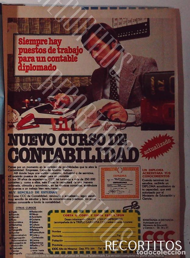 Musique de collection: CURSO DE CONTABLE ANUNCIO PUBLICIDAD EL HOMBRE OBJETO DE LA PUBLICIDAD
