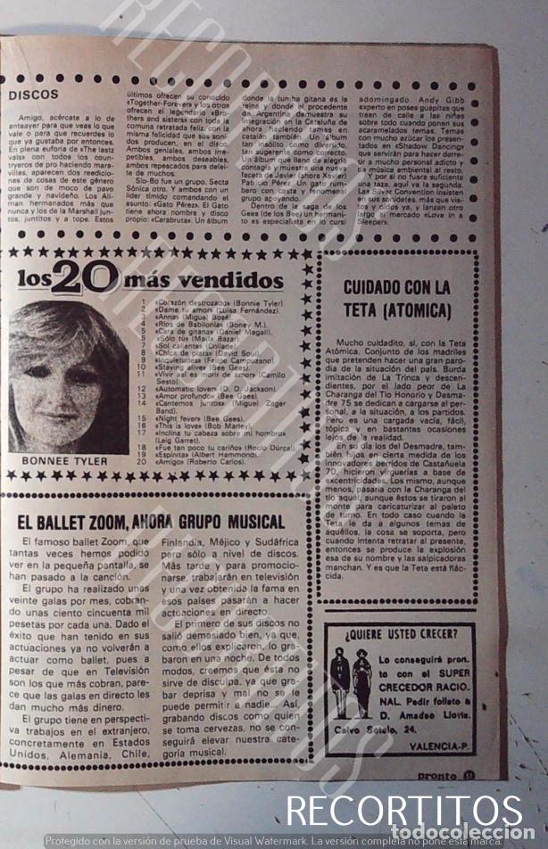 M&uacute;sica de colecci&oacute;n: BONNIE TYLER BALLET ZOOM - Foto 1